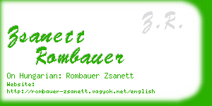 zsanett rombauer business card